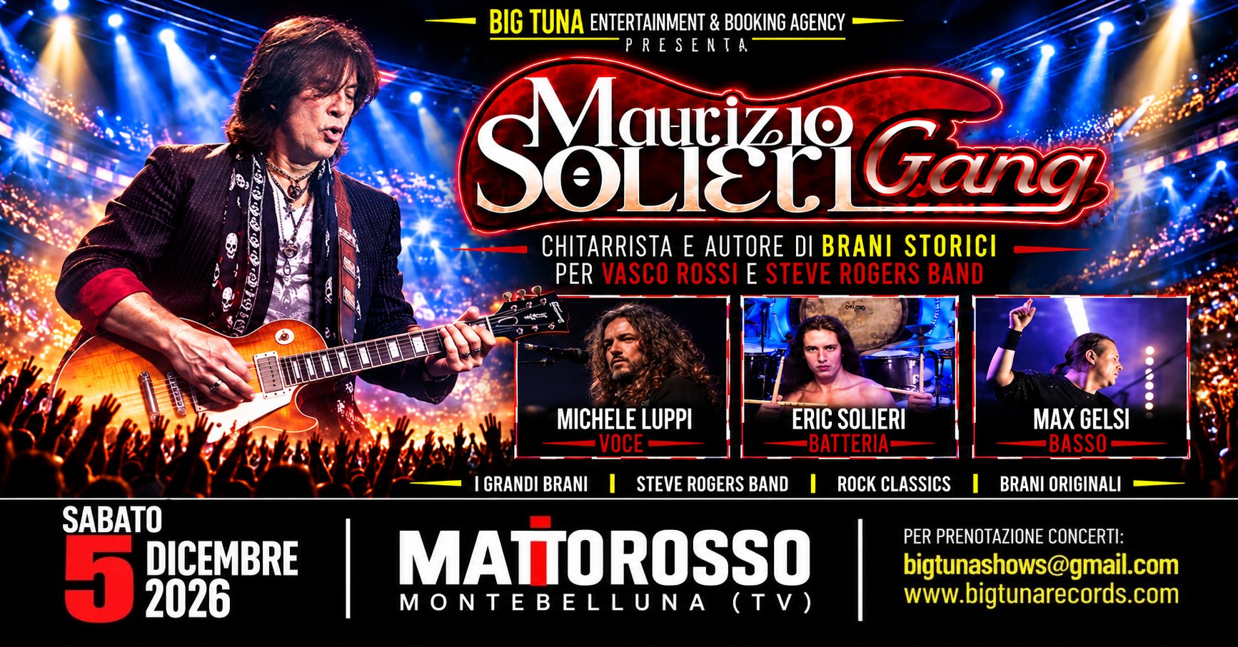 MAURIZIO SOLIERI Gang in concerto al Mattorosso 