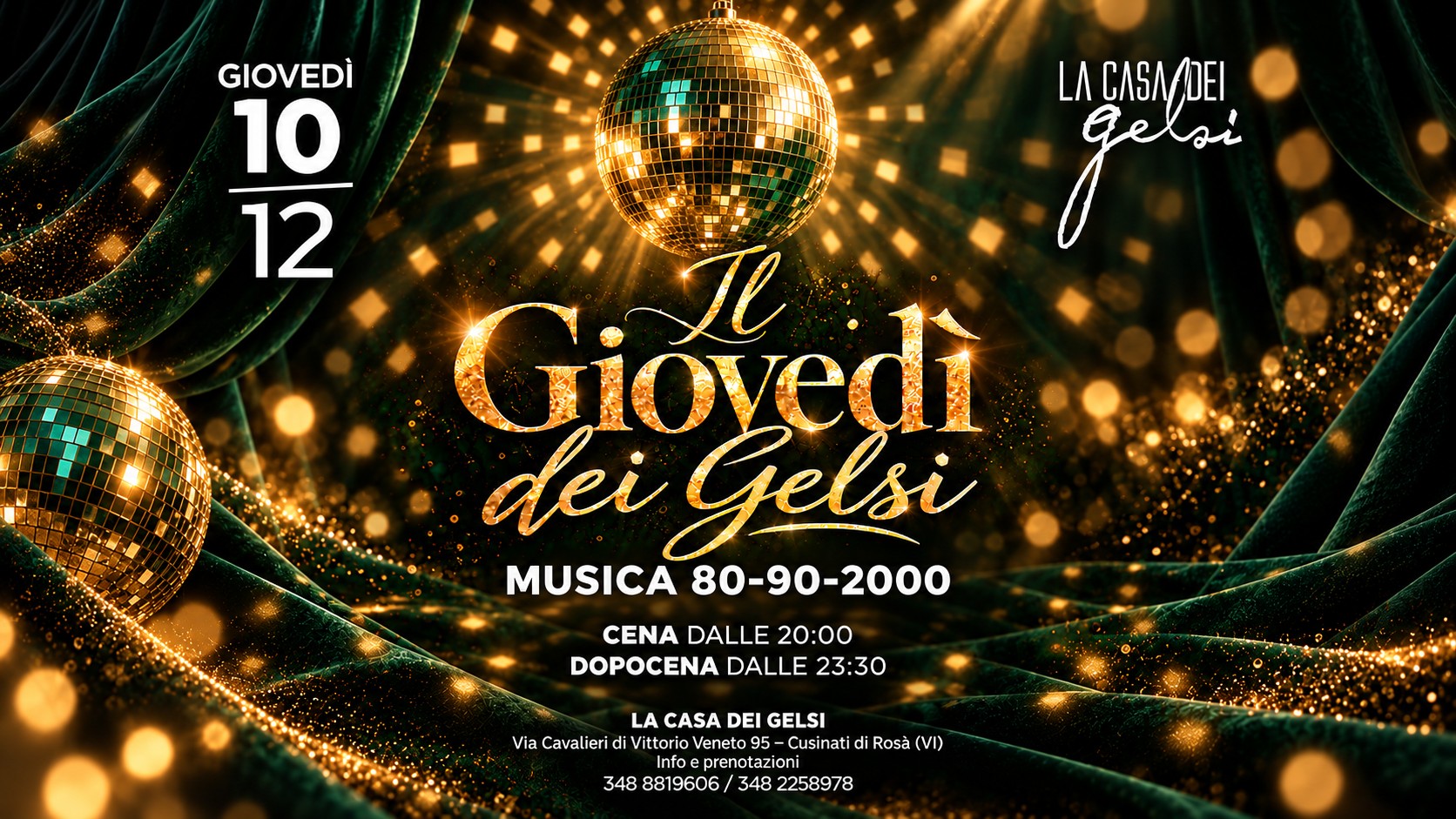 10.12 IL GIOVEDÌ DEI GELSI