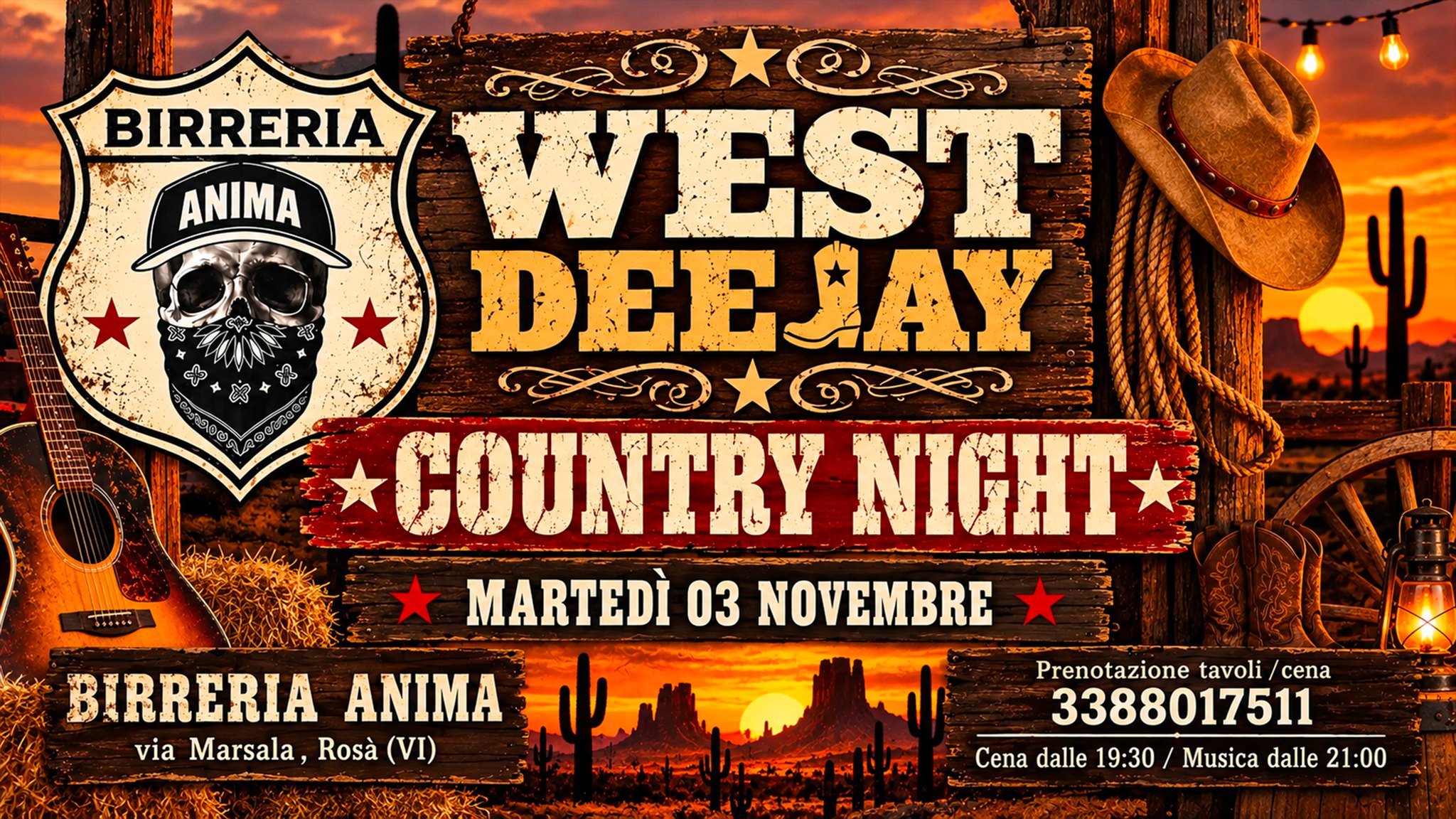 COUNTRY NIGHT @𝐀𝐧𝐢𝐦𝐚 (𝐂𝐞𝐧𝐚 + 𝐃𝐉 𝐒𝐞𝐭)