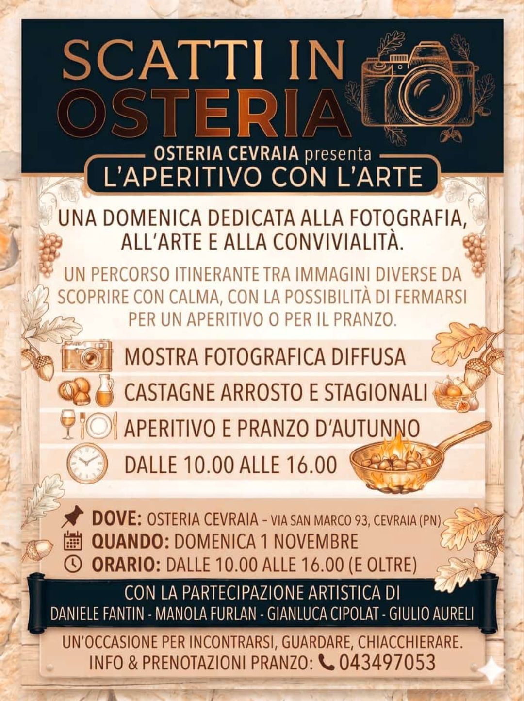 SCATTI IN OSTERIA