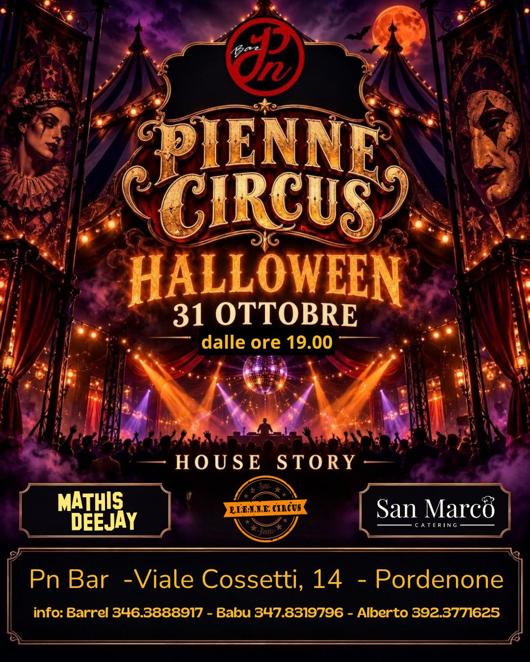 P.I.E.N.N.E. CIRCUS HALLOWEEN PARTY 