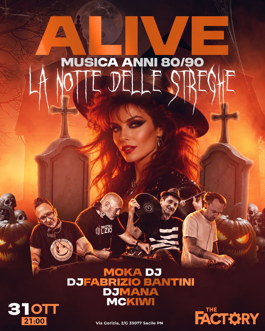 ALIVE - La notte delle streghe - anni 80’/90’