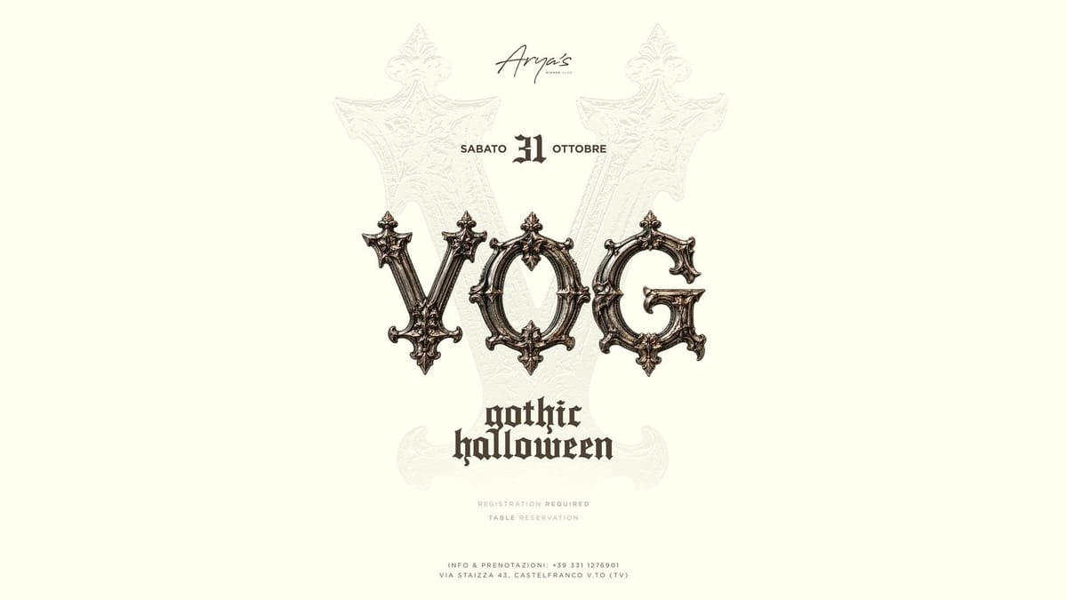 VOG - GOTHIC HALLOWEEN 
