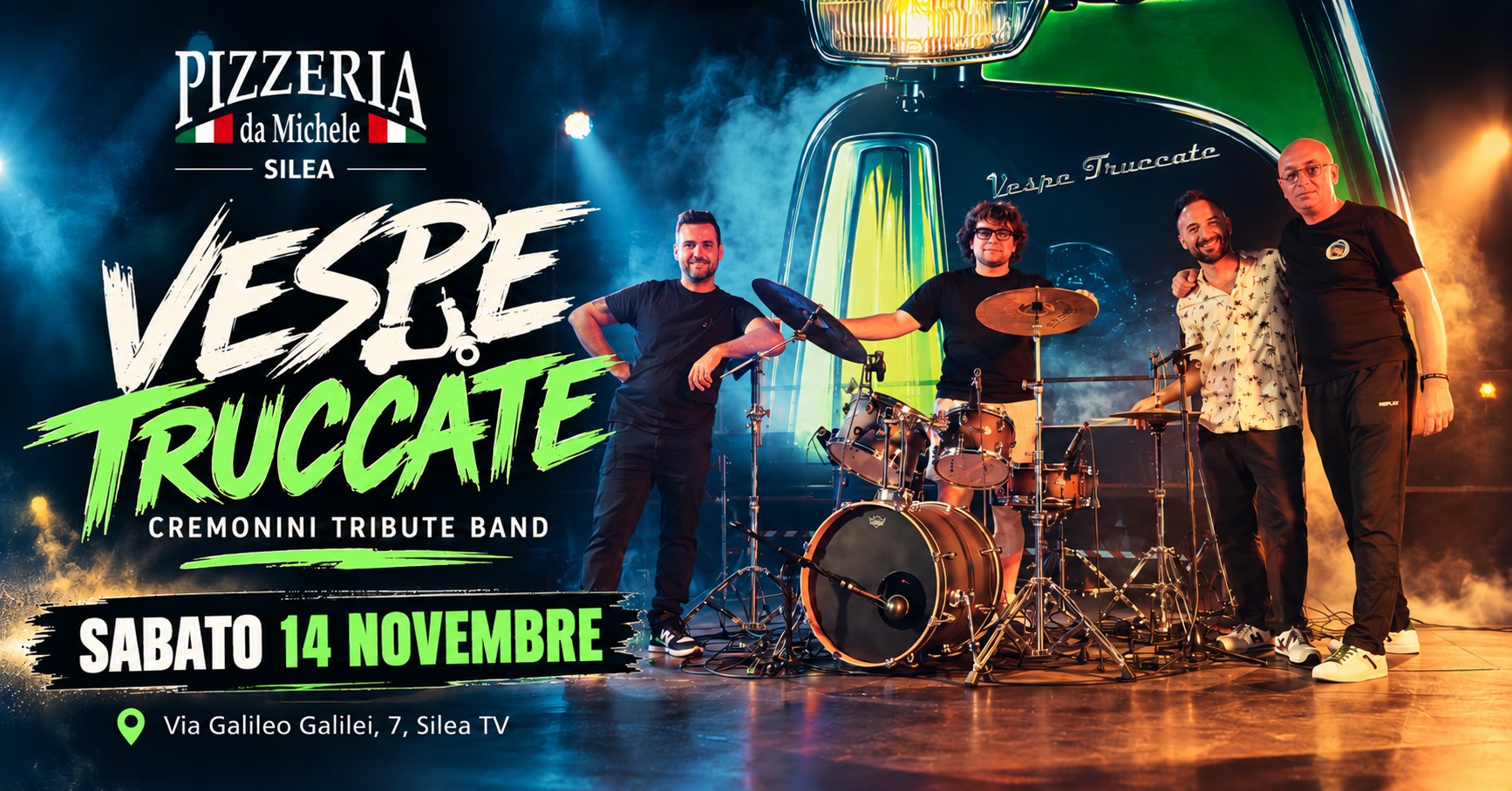 🎤 VESPE TRUCCATE | CREMONINI TRIBUTE BAND 🎶